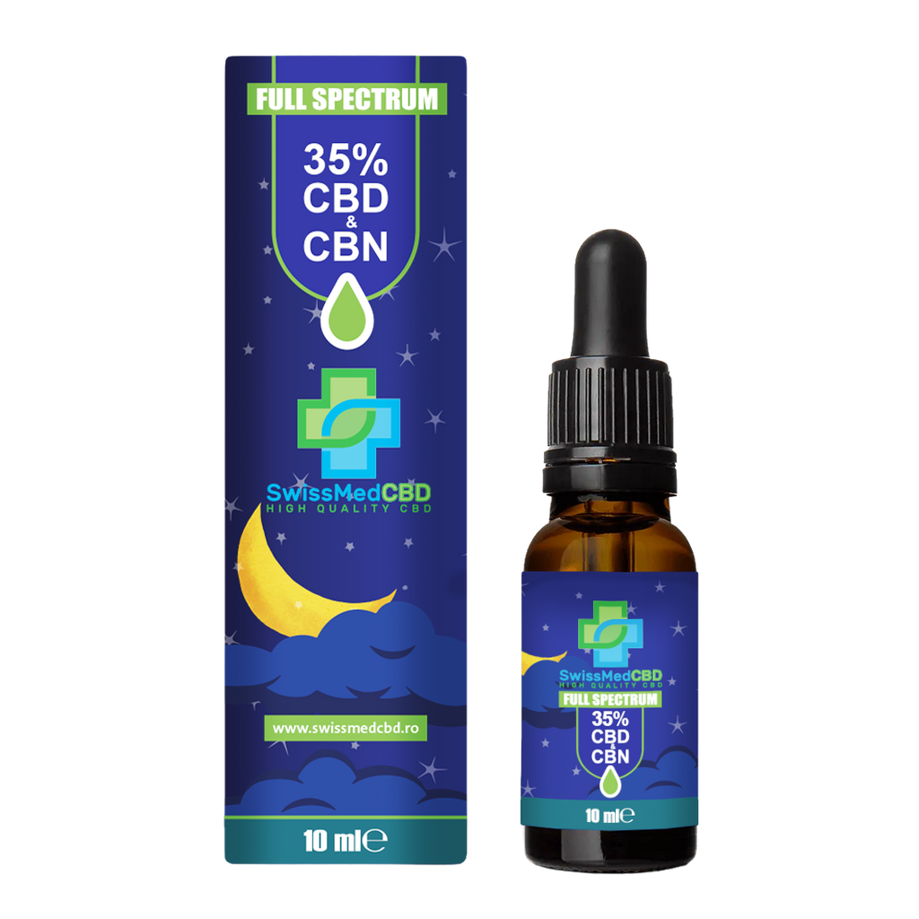 Ulei CBD+CBN 35% 'SWISSMEDCBD' pentru somn – 10ml. – swissmedcbd