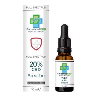 Ulei CBD 20% 'SWISSMEDCBD' pentru imbunatatirea respiratiei 'BREATHE' | 10ml. – 2000mg.